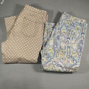 Charter Club  Bristol Capri Pants Womens Geometric And Paisley Sz 14